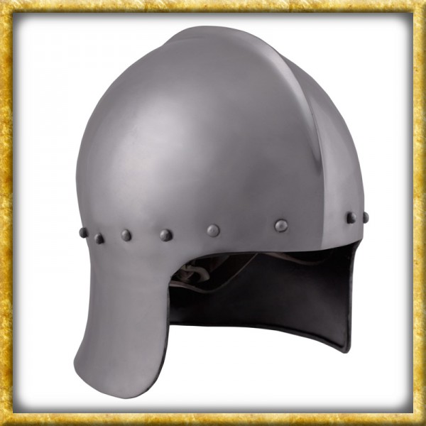 Englischer Bogenschützenhelm 15. Jahrhundert aus 1,6mm Stahl