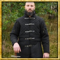 Langer Gambeson mit abnehmbaren Ärmeln - Schwarz