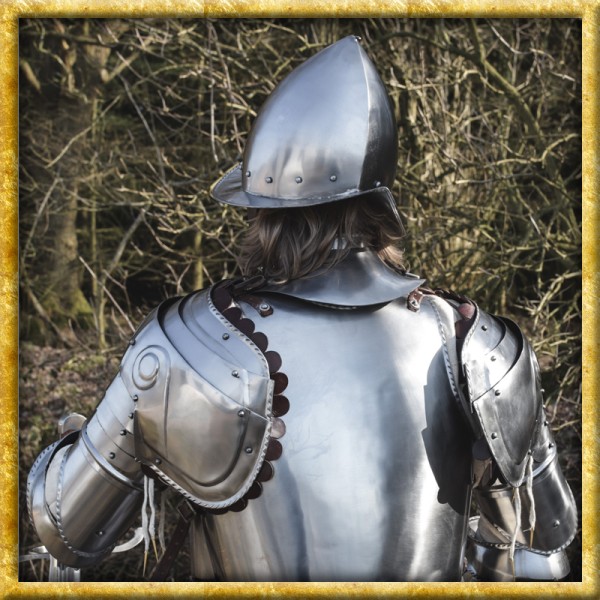 Infanterie Halbrüstung mit Morionhelm aus 1,2mm Stahl