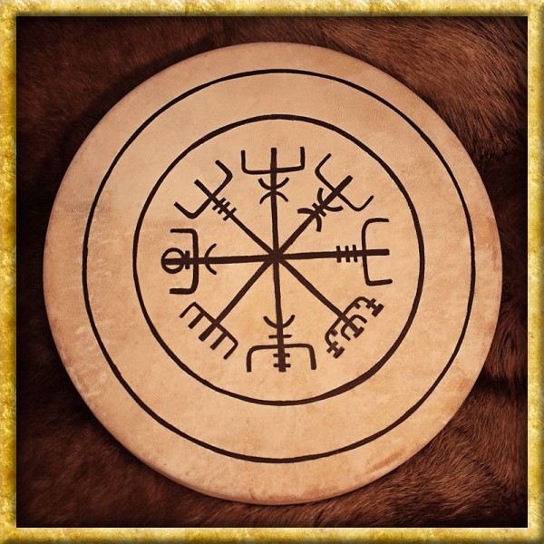 Wikinger Rahmentrommel Vegvisir