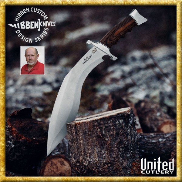 Gil Hibben - Kukri Jagdmesser D2 mit Scheide