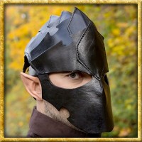 Lederhelm Assassin - Schwarz