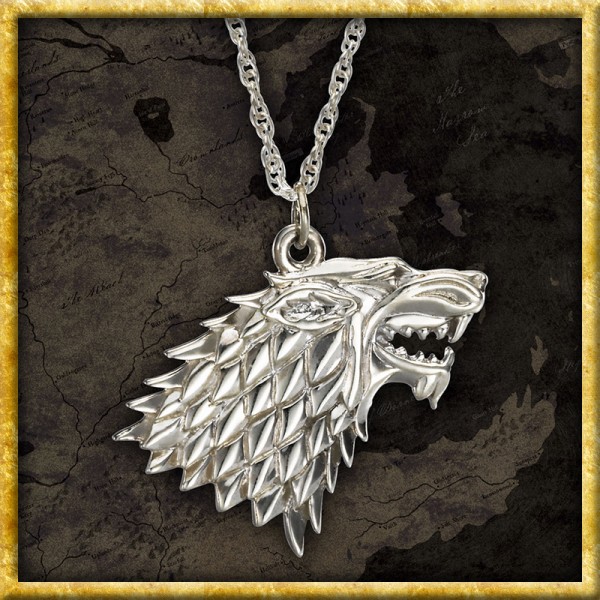 Game of Thrones - Anhänger mit Halskette Stark