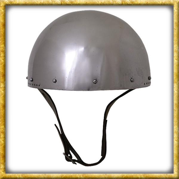 Einfache Mittelalter Hirnhaube aus 2mm Stahl