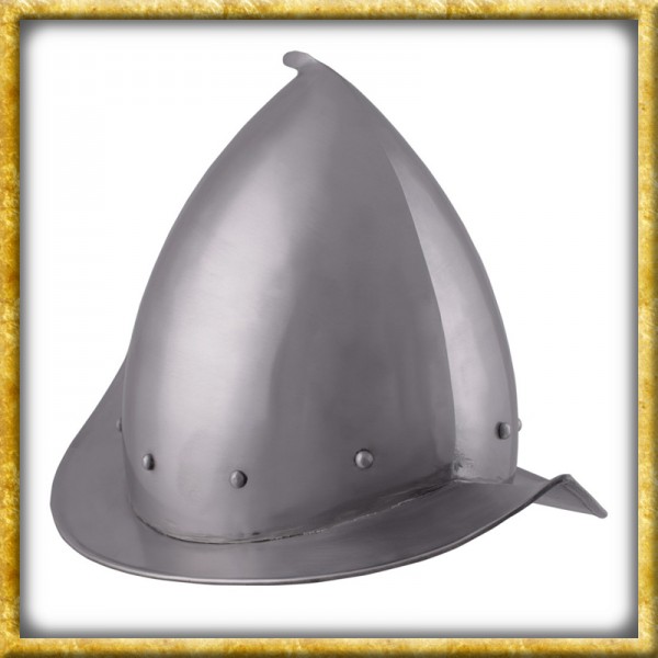 Spitzer Morion Helm 16. Jahrhundert aus 1,3mm Stahl