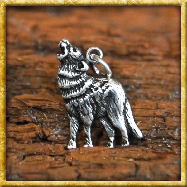 Anhänger Wolf aus Sterlingsilber