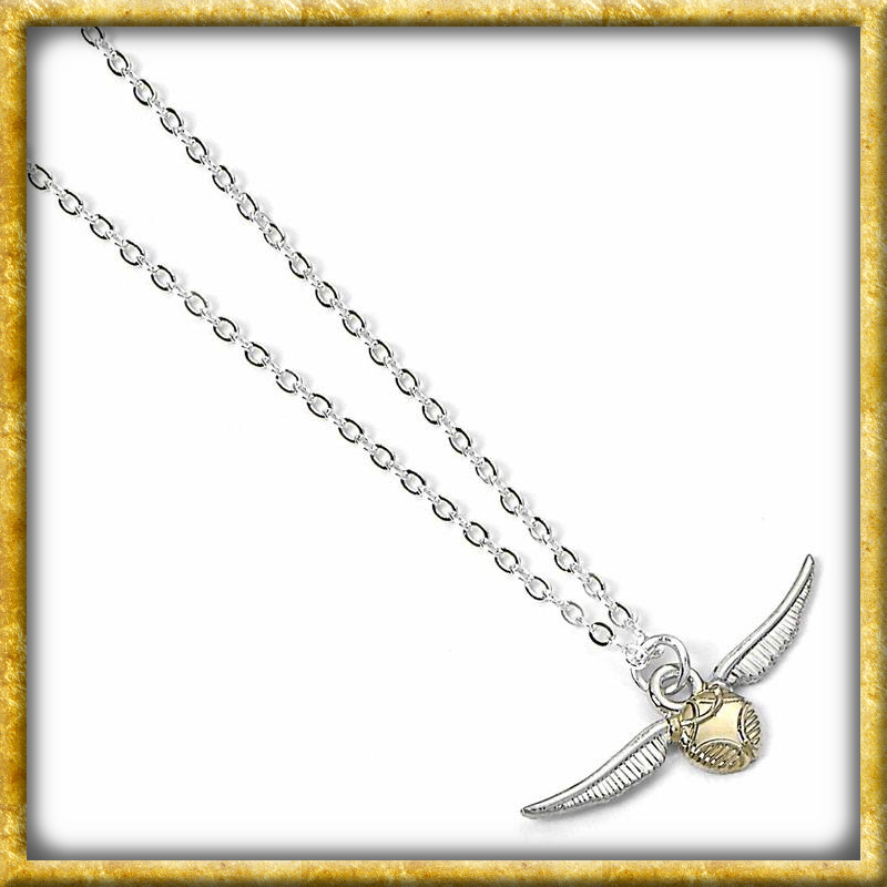 Goldener Schnatz Halskette (versilbert) - Harry Potter