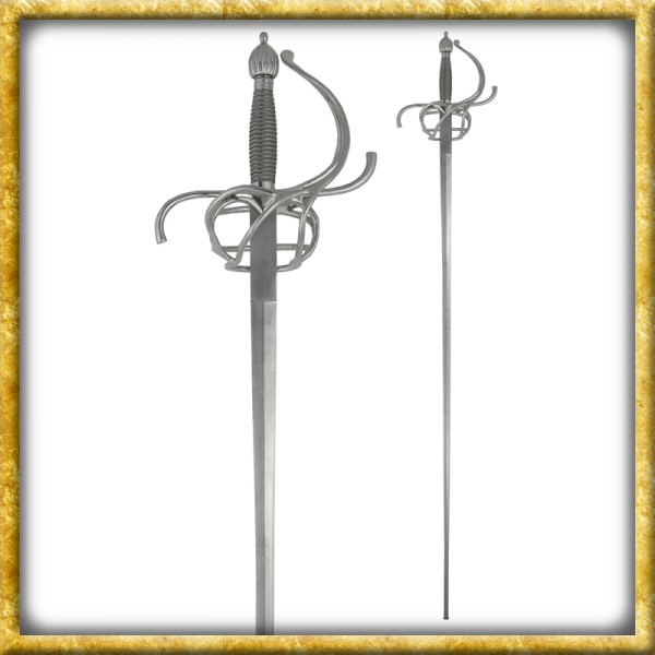 Practical Rapier mit 109cm langer Klinge für Schaukampf